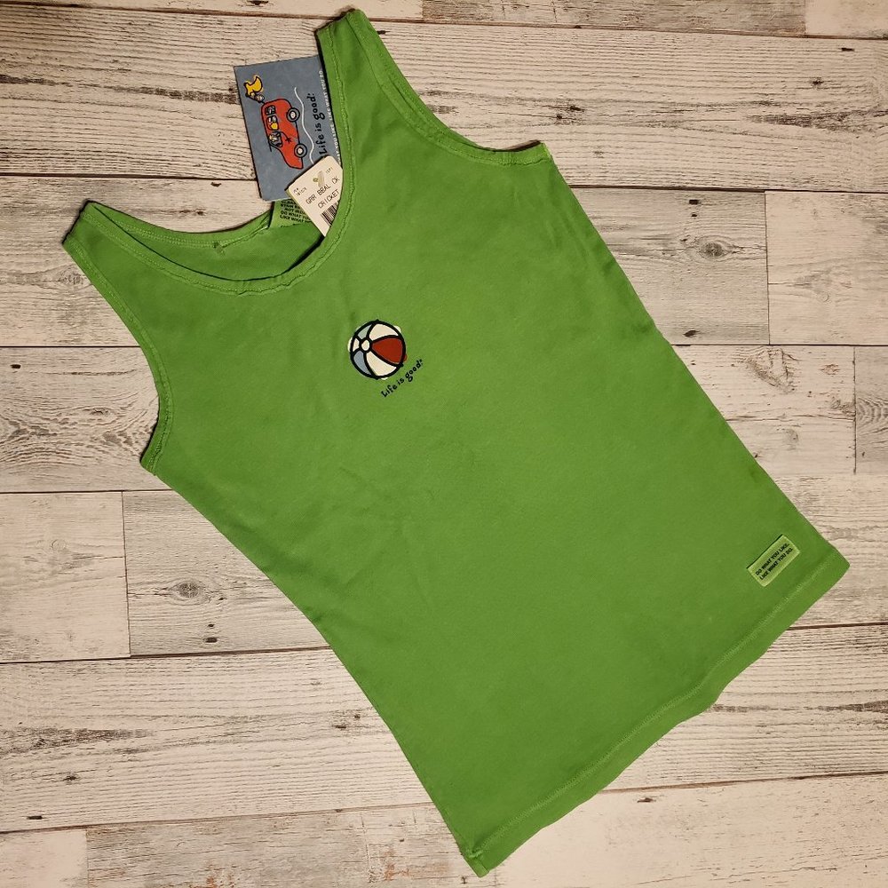 NWT Life is Good Girls Beach Ball Tank Large L 12